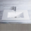 750mm Inset Bathroom Basin White Ceramic Modern Square Cabinet Mounted Sink Bowl 2