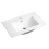 750mm Inset Bathroom Basin White Ceramic Modern Square Cabinet Mounted Sink Bowl 5