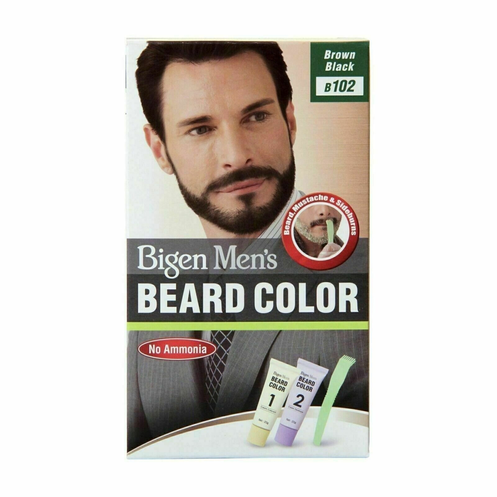 New Bigen Men's Beard Colour Brown Black B102 Black,Brown,Not,Specified