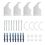 AICA (Single 600x767mm, White) Designer Oval Column Radiator Central Heating 3