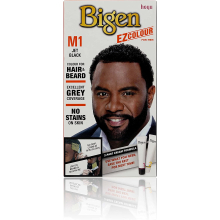 Bigen EZ Colour For Men Colour For Hair and Beard, M1 Jet Black
