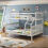 SlumberWorx NOAH WHITE WOODEN TRIPLE SLEEPER BUNK BED - SINGLE & DOUBLE 1