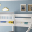SlumberWorx NOAH WHITE WOODEN TRIPLE SLEEPER BUNK BED - SINGLE & DOUBLE 8