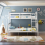 SlumberWorx NOAH WHITE WOODEN TRIPLE SLEEPER BUNK BED - SINGLE & DOUBLE 2