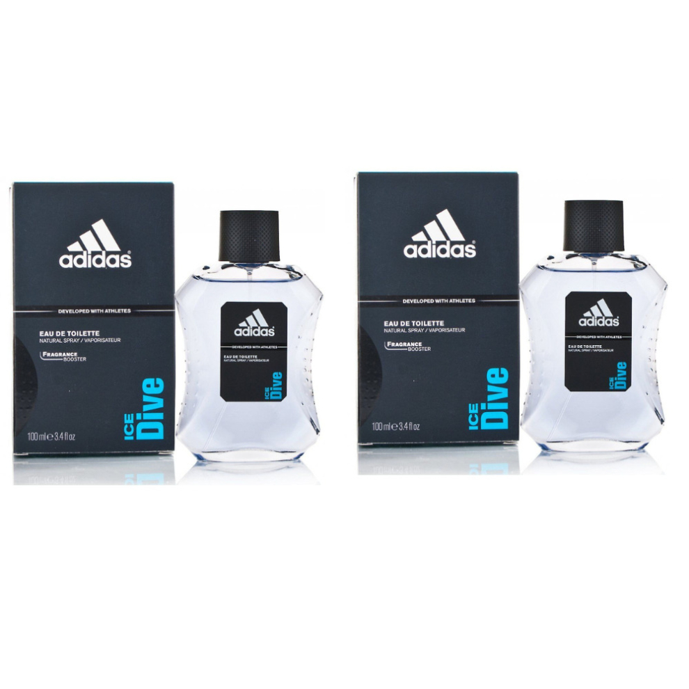 Adidas 2 x 100ml Eau de Toilette Spray Ice Dive