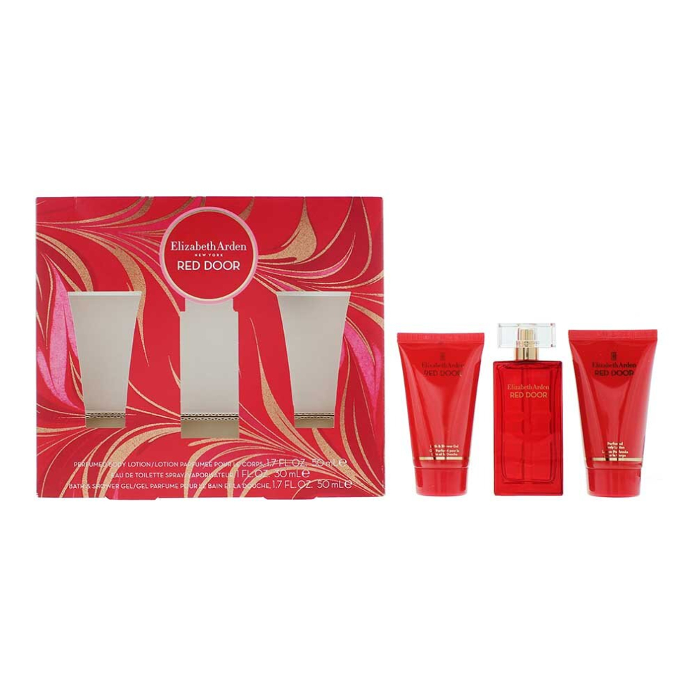 Elizabeth Arden Red Door 30ml EDT + 50ml BL +50ml Shower Gel Gift Set