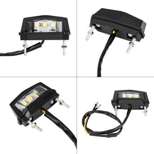 Motorcycle Trunk License Plate Light LED Number Plate Multi Use 2