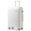 (White, 24 inch) 1, 2 Or 4 Piece Hard Shell PP Suitcase With TSA Lock 1