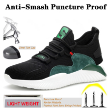 (UK 7/EU41) Safety Shoes Lightweight Mens Womens Steel Toe Cap Work Boots Hiking Trainers