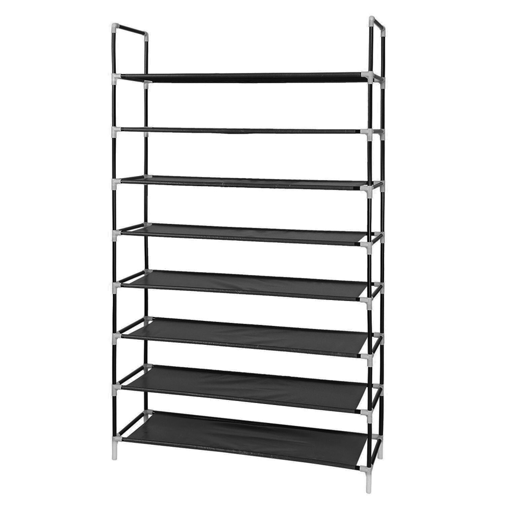 8 Layers Non-woven Fabrics & Steel 100cm Ultra Large Capacity Shoe Rack