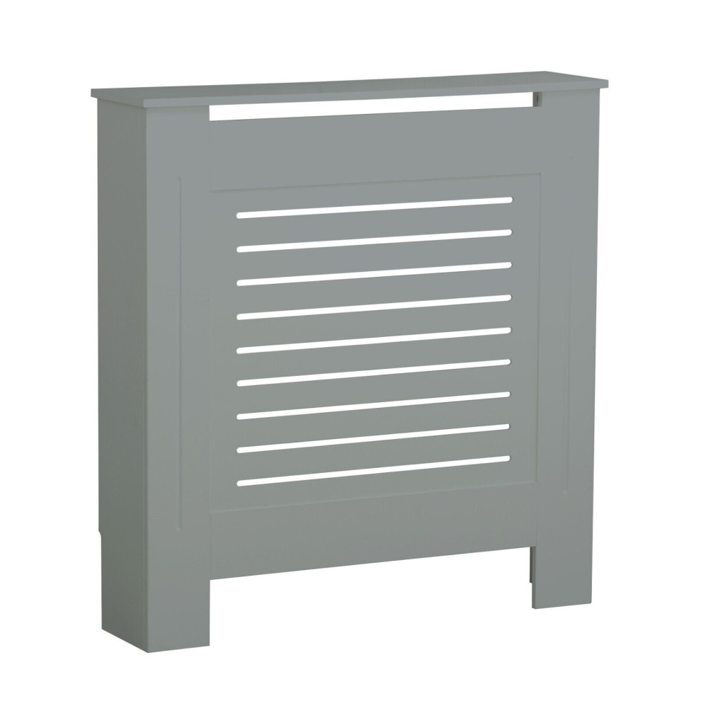 (  Grey,   Small) Modern Wooden Radiator Cover MDF Grill Shelf Cabinet Furniture