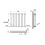 AICA (Double 600x590mm, White) Designer Oval Column Radiator Central Heating 2