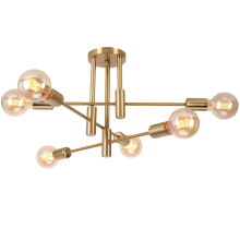 (Gold-6 heads) Modern Nordic E27 Black Gold LED Ceiling Chandeliers Indoor Lighting Fixtures for Bedroom Living Room Cloakroom Lampara