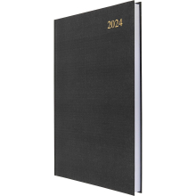 Collins Black Essential A4 Page A Day Diary 2024
