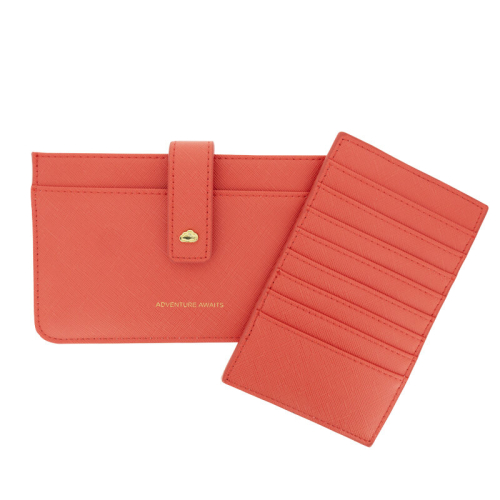 Estella Bartlett Estella Bartlett Coral Vegan Travel Document Wallet Purse
