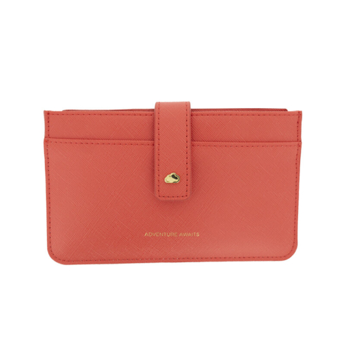 Estella Bartlett Estella Bartlett Coral Vegan Travel Document Wallet Purse 2