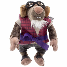 Mattel Tartarughe Ninja: Peluche Sensei Splinter, Bambola Morbida da 8 Pollici del Personaggio TMNT
