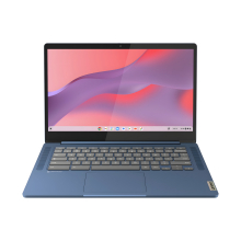 Lenovo IdeaPad Slim 3 Chrome 14-inch Laptop, Kompanio 520, 8GB RAM, 128GB eMMC, Abyss Blue, Chrome OS, 82XJ001EUK