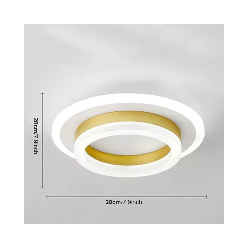 (yellow 20cm B, Cold White) LED Ceiling Lights For Living Room Bedroom Corridor Interior Aisle Ceiling Lamps Fixture