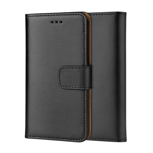 (J5 (2017)) Genuine Leather Wallet Case for Samsung J5 - Black 1