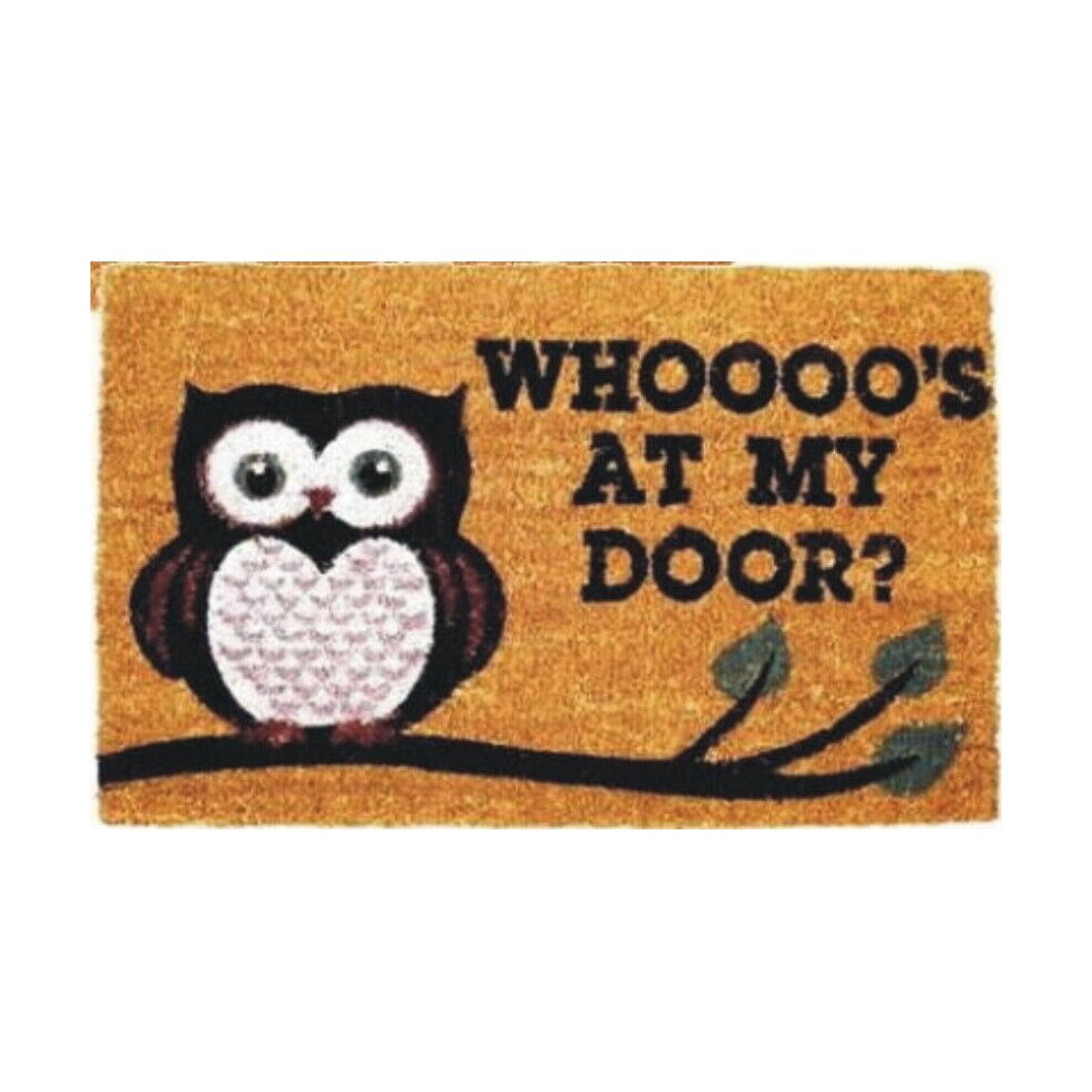 Coir Door Mat Outdoor Indoor Doormats Non Slip Home Garden Matt