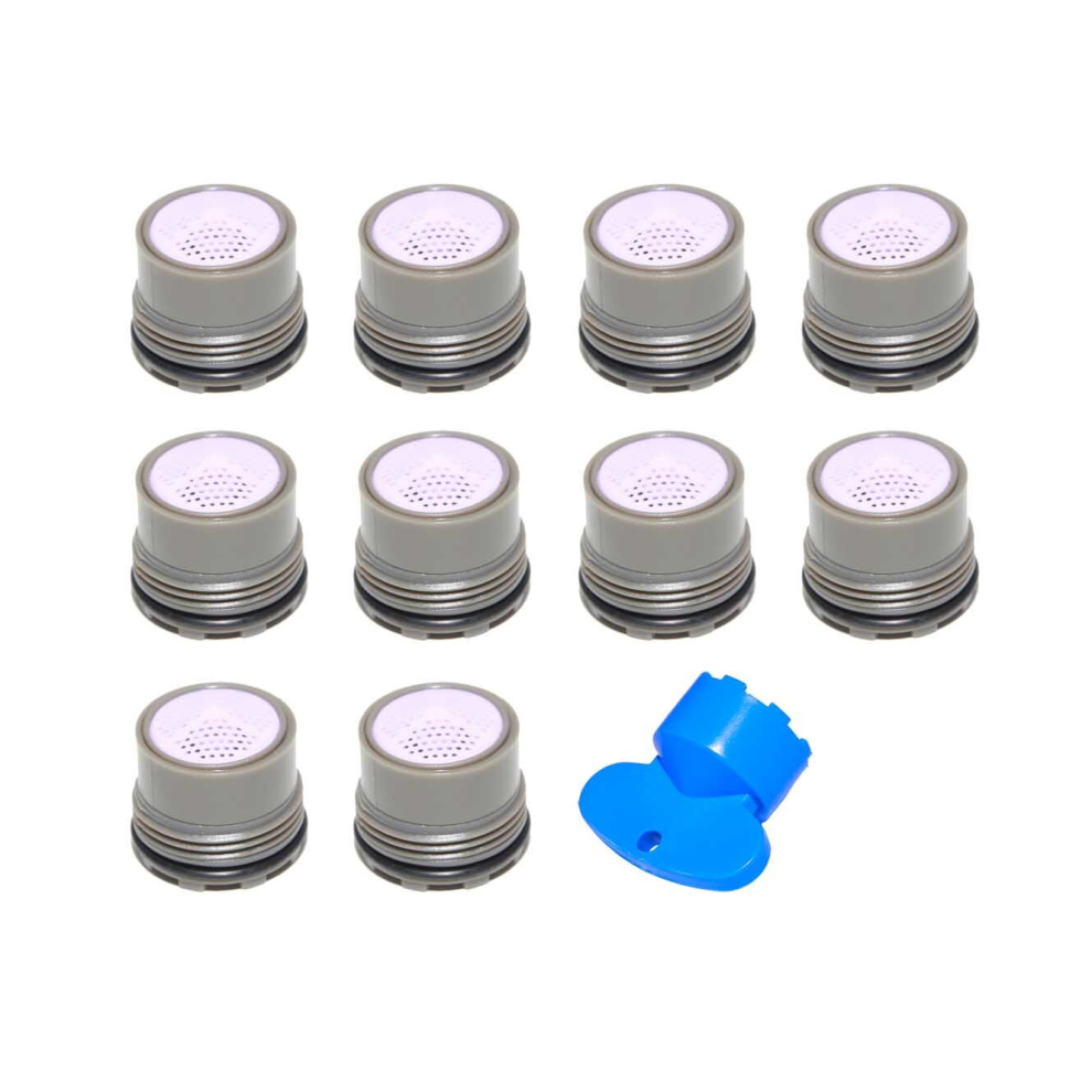 (Plastic Aerator 16.5mm 4L/min x 10 plus 1 key ) Plastic Aerator 16.5mm plus key