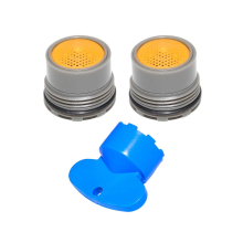 (Plastic Aerator 16.5mm 6L/min x 2 plus 1 key ) Plastic Aerator 16.5mm plus key