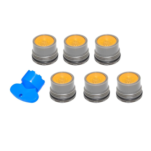 Lowenergie (Plastic Aerator 16.5mm 6L/min x 6 plus 1 key ) Plastic Aerator 16.5mm plus key