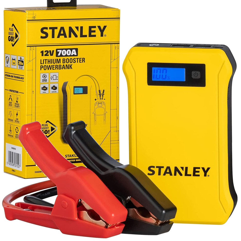 12V Stanley Lithium Booster Power Bank Portable Charger Car Jump Start