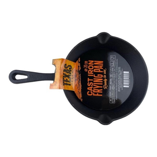 (20) Texas Club Cast Iron Frying Pan