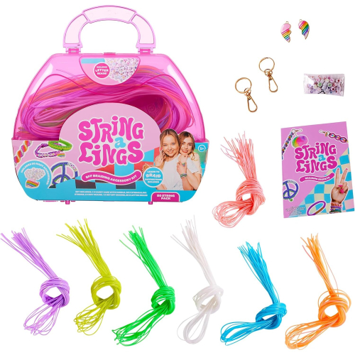 Stringalings Braiding Accessory Kit Carry Case With 80 Strings 1