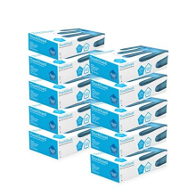 TouchGuard Blue Vinyl Disposable Gloves, Powder-Free, Box of 10100, Large