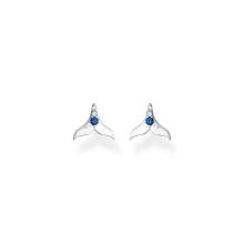 Thomas Sabo Studs Earrings With Tail Fin & Blue Stones H2228-644-1