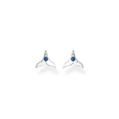 Thomas Sabo Thomas Sabo Studs Earrings With Tail Fin & Blue Stones H2228-644-1