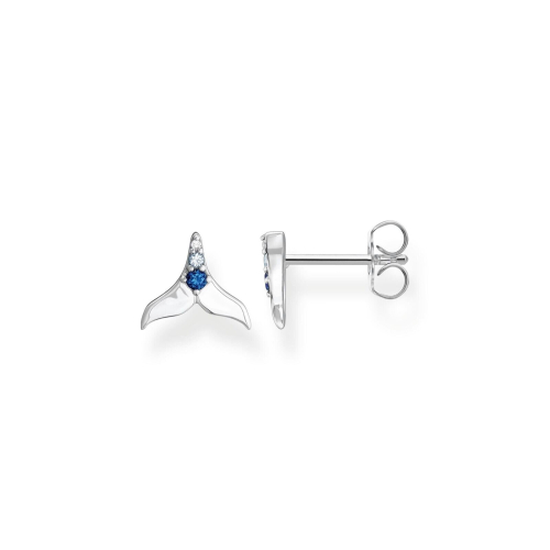 Thomas Sabo Thomas Sabo Studs Earrings With Tail Fin & Blue Stones H2228-644-1 1