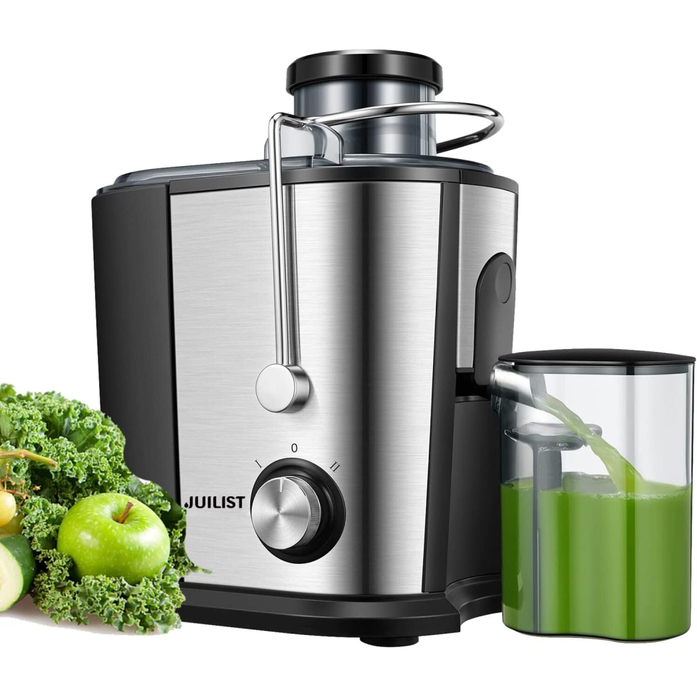 with Anti-drip & Anti-slip Function, Juicers Whole Fruit and Vegetable with 3-Inch Wide Mouth Food Chute, 2 Speeds, Recipe Included, Easy to Clean