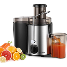 (Silver) Juicer Juicer Machines Vegetable and Fruit, Centrifugal Juicer with 3 Speed Control, Upgraded 400W Motor, Brush Included Easy to Clean