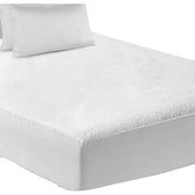 ECOBIZ Cotton Single Waterproof Mattress Protector Single Bed Mattress Protector Non Noisy-Super Absorbent-Anti Allergy Single Mattress Protector