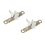 (White) Pair INDAUX Supra Metal Drawer Side Front Fixing 1