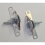 (Grey) Pair INDAUX Supra Metal Drawer Side Front Fixing 1