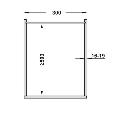 Spare Wire Storage Basket Mesh Chrome for 300 Pull Out Larder Unit 1