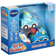 VTECH - Tut Tut Boliden - Trio Stadtset (Limousine + Pannenwagen + Krankenwagen)
