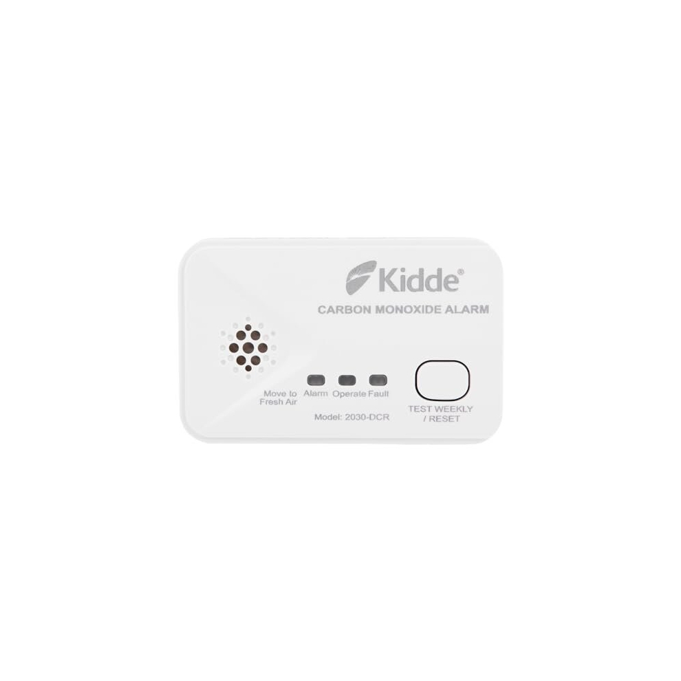 Kidde 2030-Dcr Compact 10 Year Life Carbon Monoxide Alarm With Aa Batteries