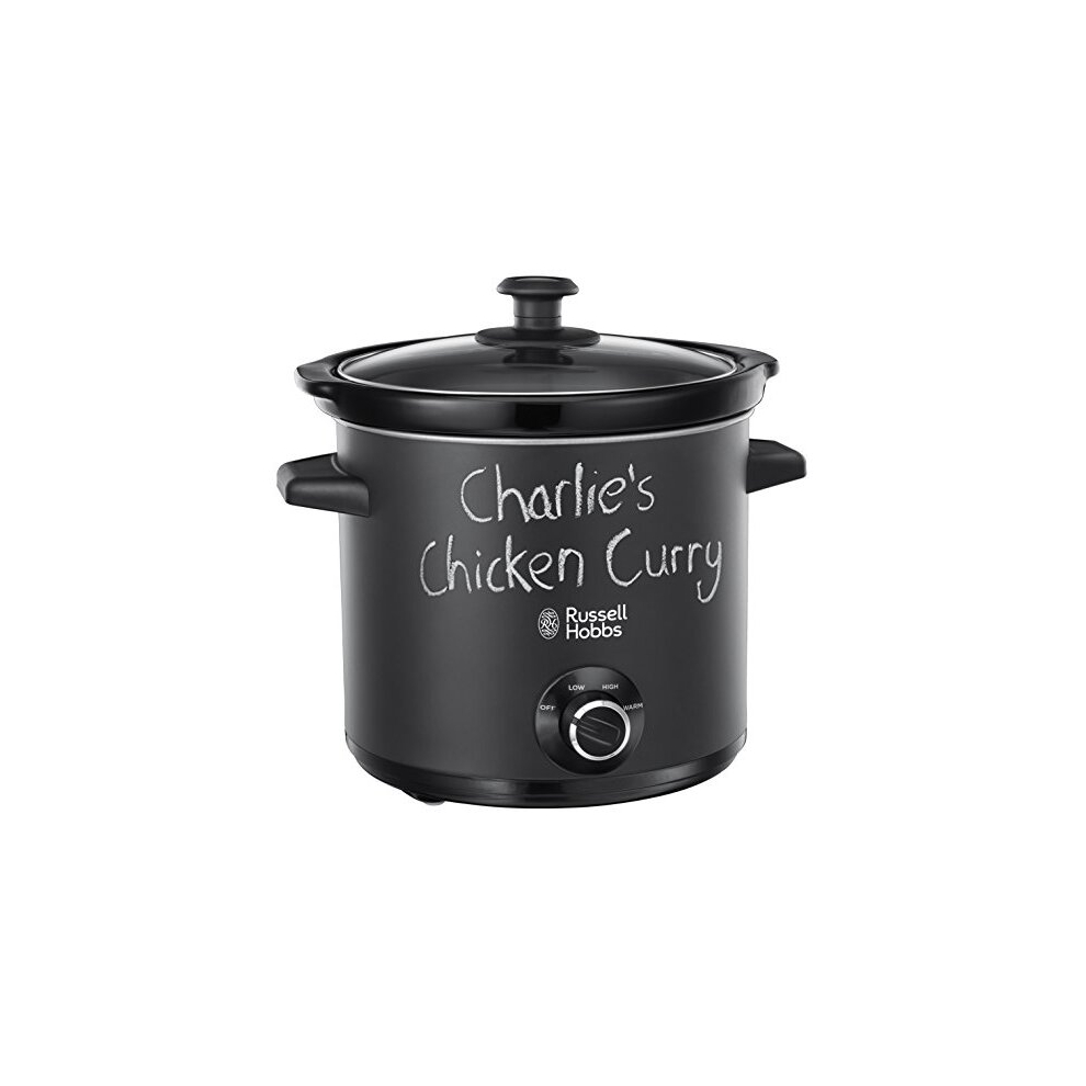 Russell Hobbs Black 24180 Chalkboard Slow Cooker, 3.5 L,