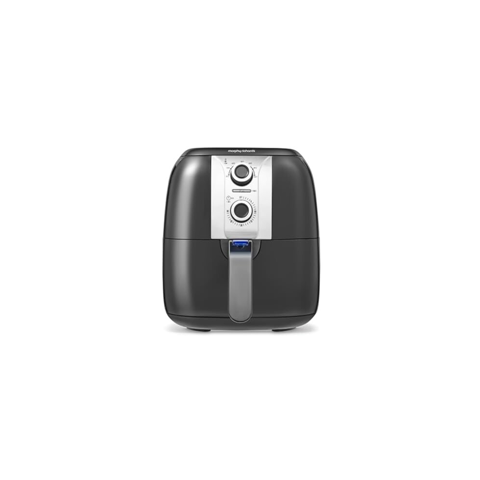 Morphy Richards Manual Health Air Fryer, 3L, Rapid Air Technology, 30 Minute Timer, 80-200 Degree Temperature Range, 1400 W, Black, 480003