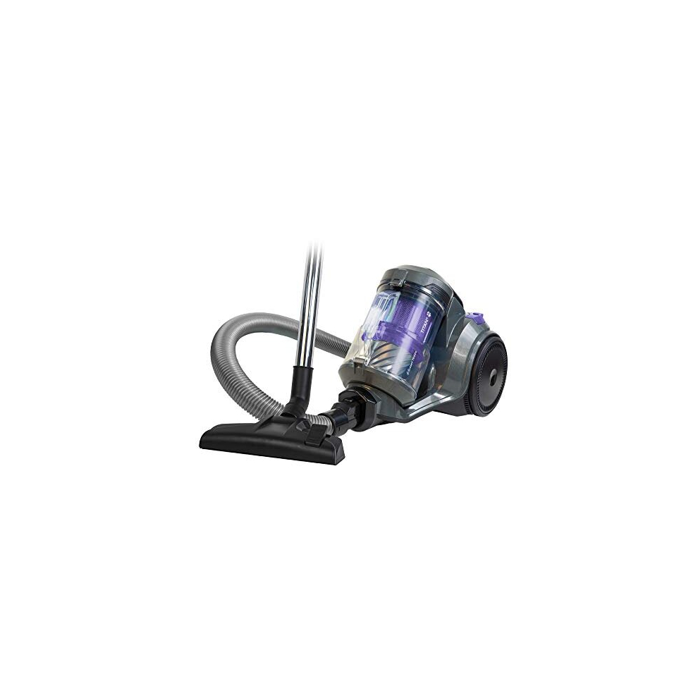 Russell Hobbs RHCV4601 TITAN 2 Pet Cylinder Vacuum in Grey and Purple - Pet Turbo Tool - 8 m Cleaning Radius - 2 Year Guarantee