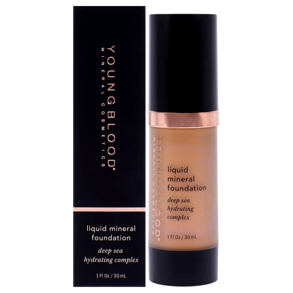 Liquid Mineral Foundation - Nutmeg by Youngblood for Women - 1 oz Foundation-image-OPC-PD8SJ2G-NEW