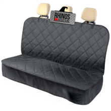 COMPATIBLE WITH Audi A1 2010-2018 - Heavy Duty Premium Black Quilted Dog Cat Pet Hammock Rear Seat Cover