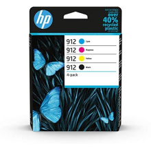 HP 6ZC74AE 912 Original Ink Cartridges, Black/Cyan/Magenta/Yellow, Multipack