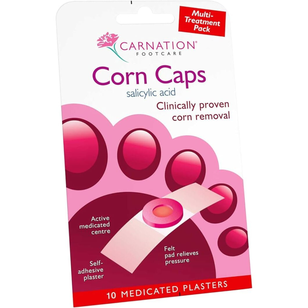 Ship Zain Lltd Carnation. X 10 Footcare Corn,Caps